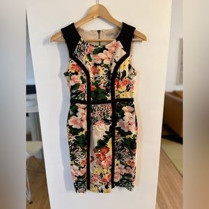Form Fitting Floral Dress